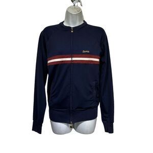 Torn by ronny kobo blue stripe Full Zip Track Jacket Size M